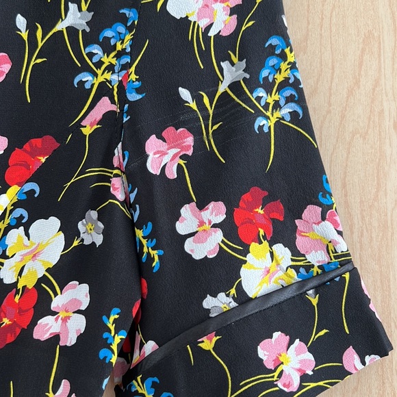 Equipment Imogene silk wrap dress, black floral, S - Picture 9 of 10